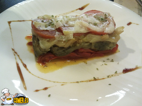 plato de verduras del restaurante en la Alhóndiga Bilbao